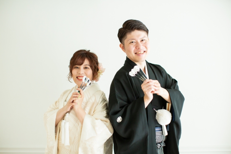 輝く笑顔のおふたり