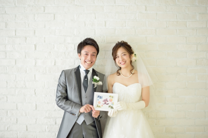 お持ち込み小物でおふたりらしく