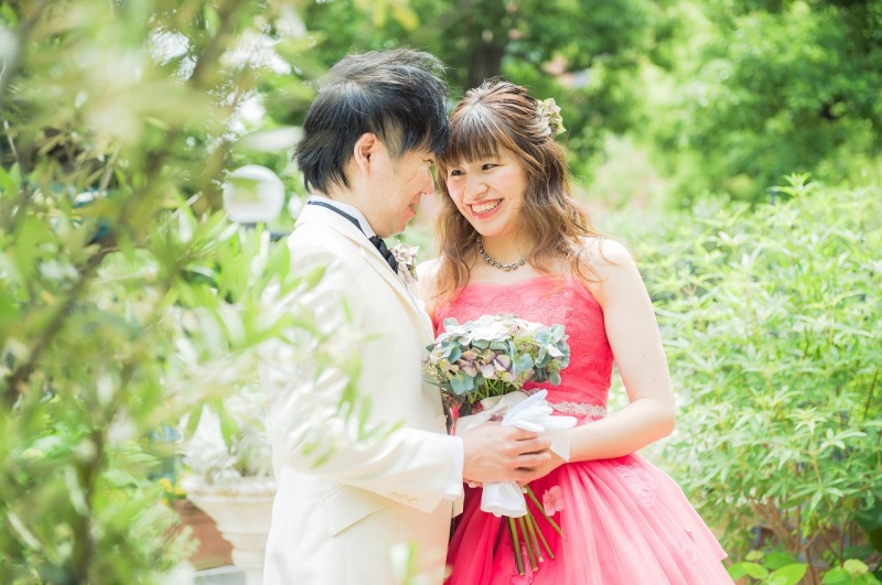 最後はカラードレスでも！