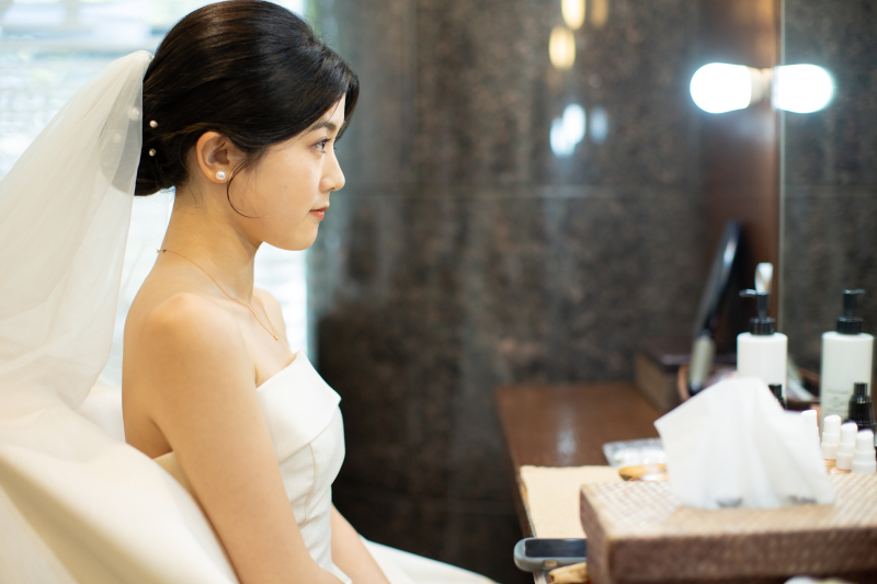 ヘアメイクシーンから撮影