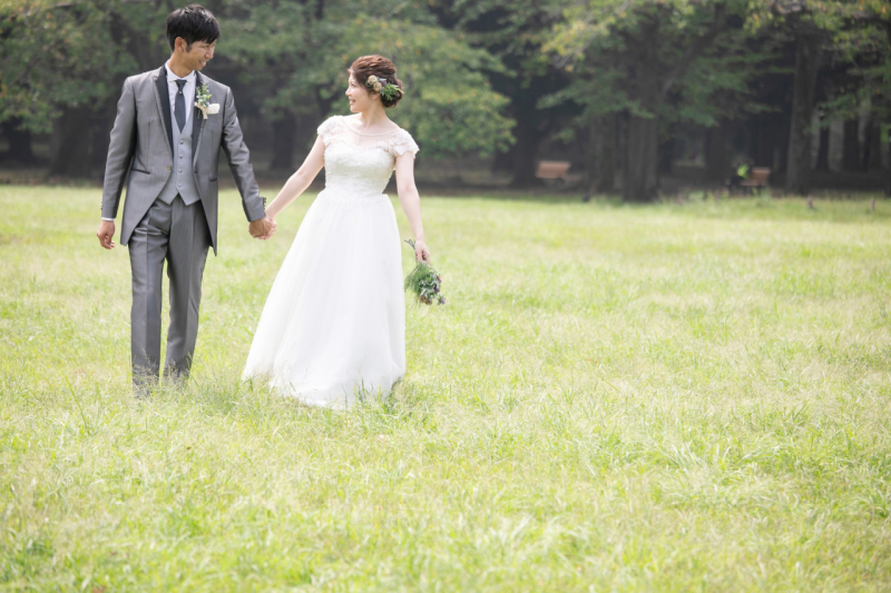 緑の中でお散歩気分