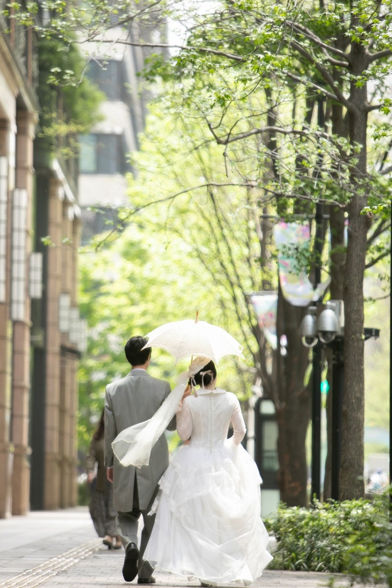 緑あふれる丸の内で