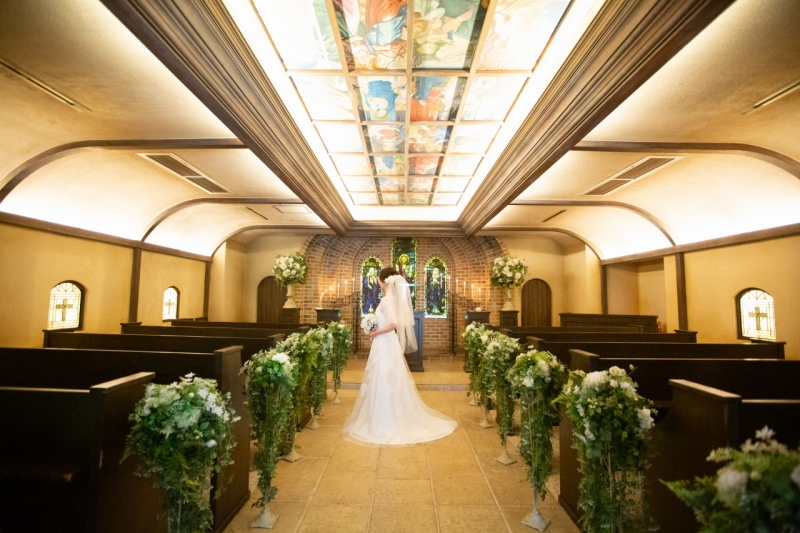 天井のフレスコ画が印象的