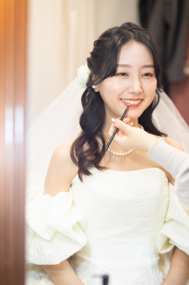 メイクシーンから撮影