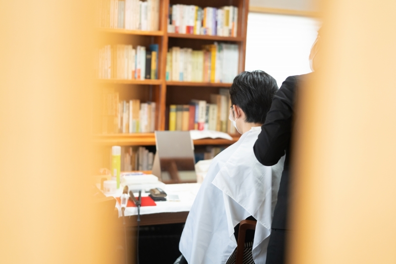 お仕度シーンから撮影