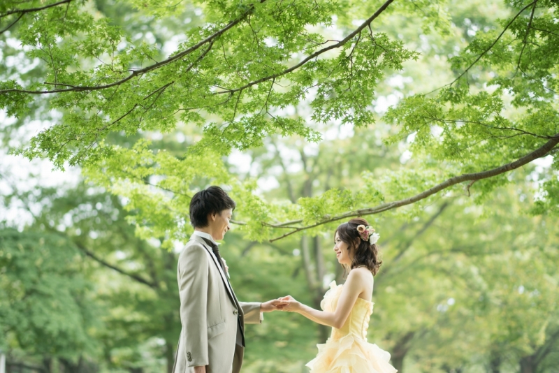 指輪交換シーンも!