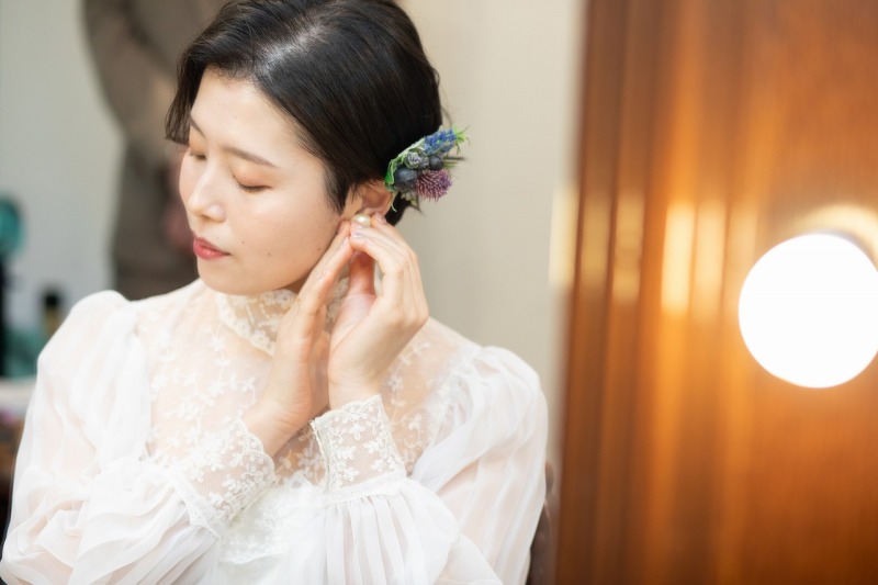 メイクシーンから撮影開始