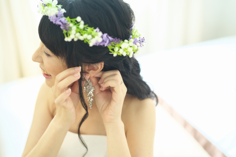 ラベンダーをテーマにフォトウエディング