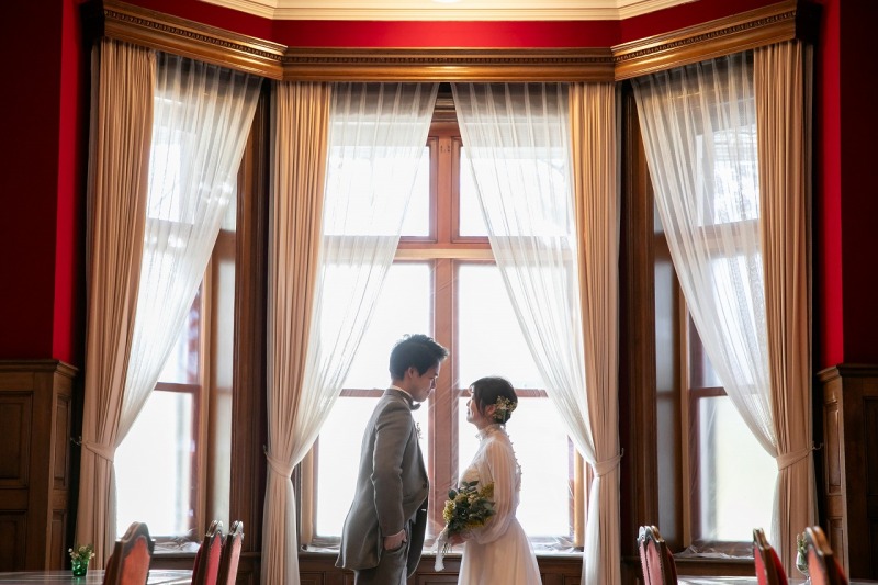 赤いお部屋も素敵です