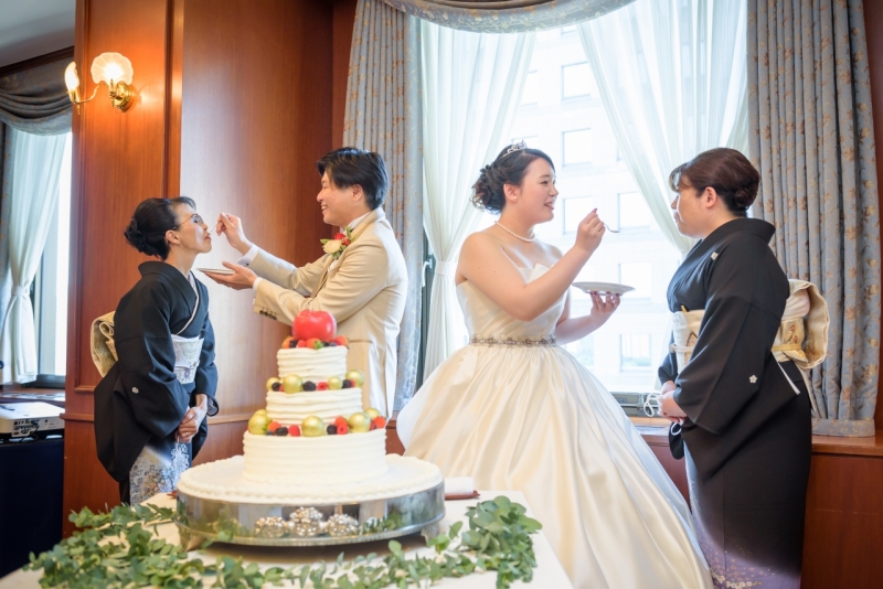 お母様へあーん!