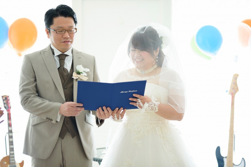 楽器と風船を使ってかわいく装飾！