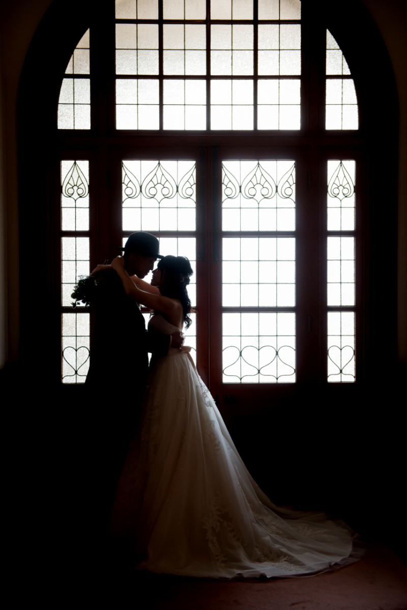 シルエット撮影はぐっとロマンチックに