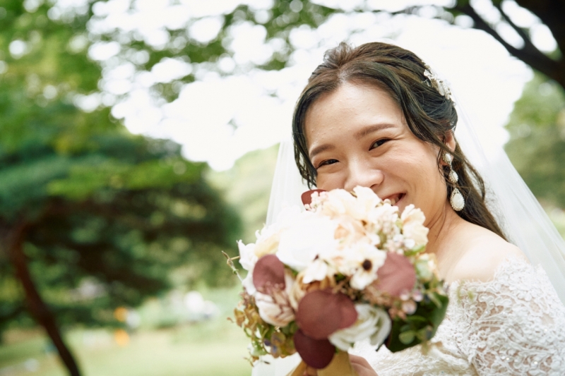 ecooがお持ちしたブーケで