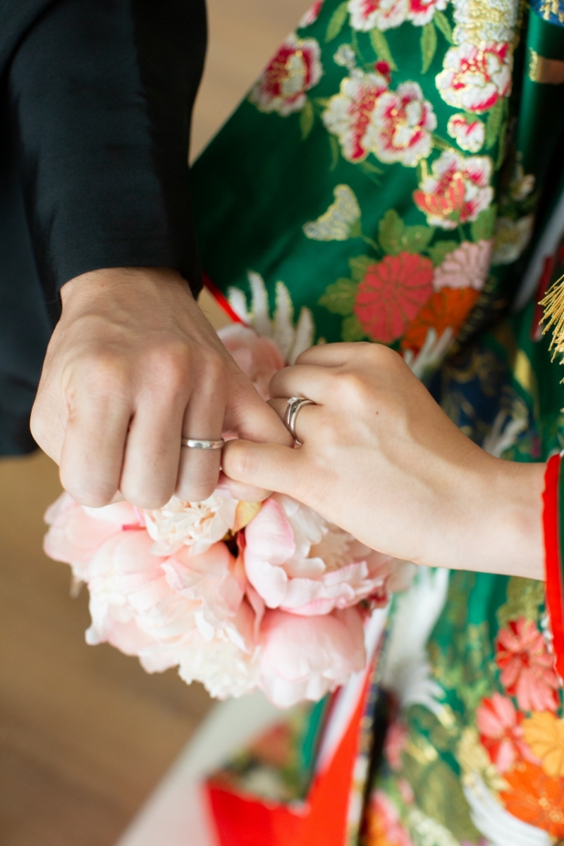 最後はゆびきりのカットで