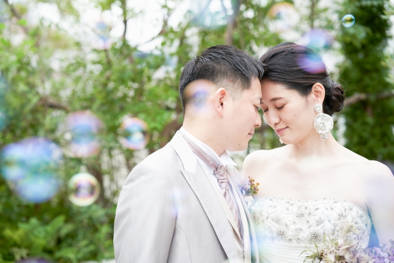 シャボン玉と一緒に