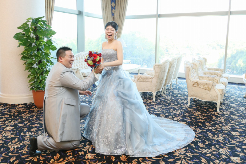 お見送りの後もしっかり撮影