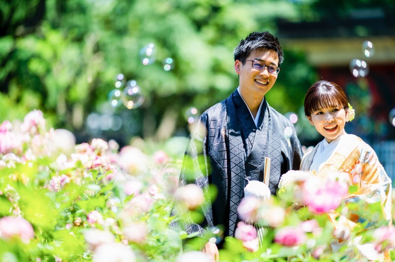 バラも満開でした!