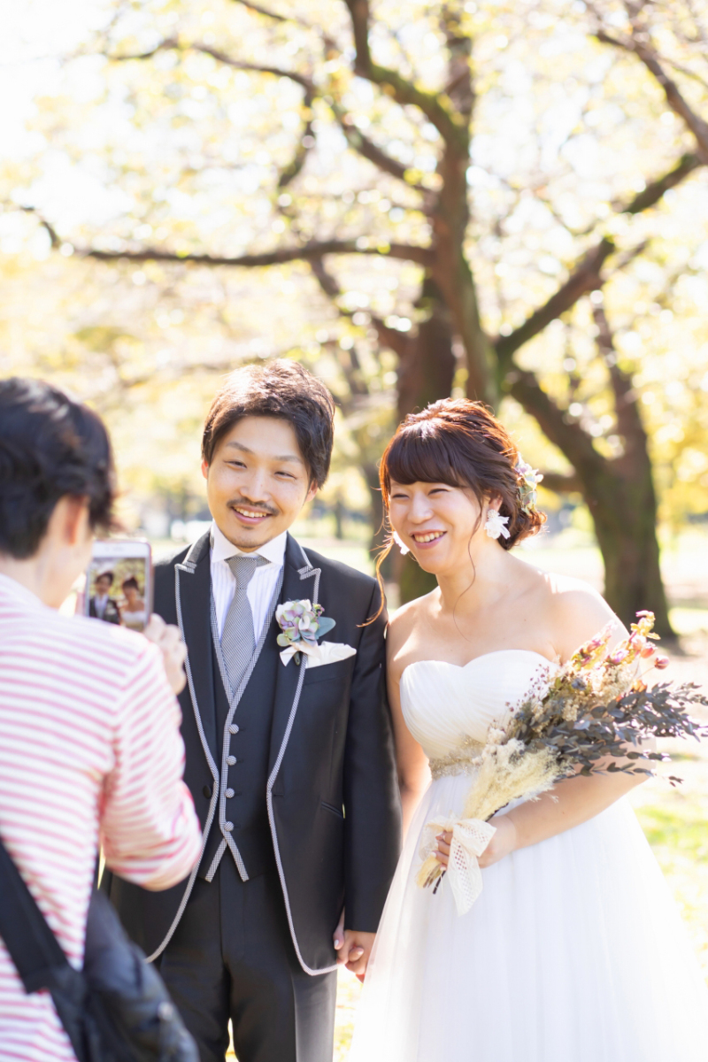 おふたりのスマートフォンでもパチリをパチリ！