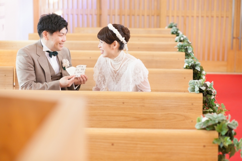 チャペルでお手紙の交換を！