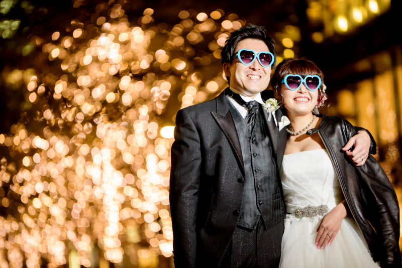 写真だけの結婚式　ecoo（エクー）_夜景で撮影できる