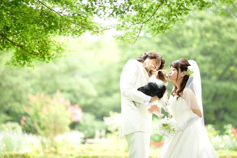 写真だけの結婚式　ecoo（エクー）_ペットと一緒に撮影できる
