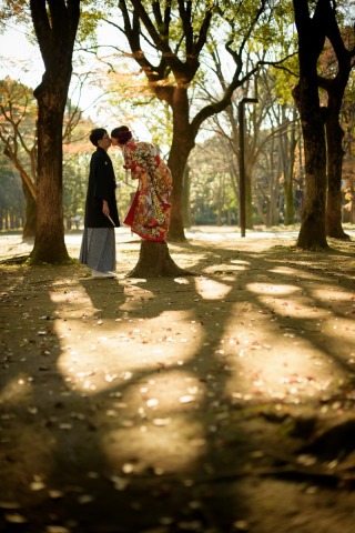 写真だけの結婚式　ecoo（エクー）_紅葉でフォトウエディング