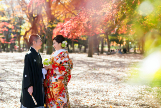 写真だけの結婚式　ecoo（エクー）_紅葉でフォトウエディング