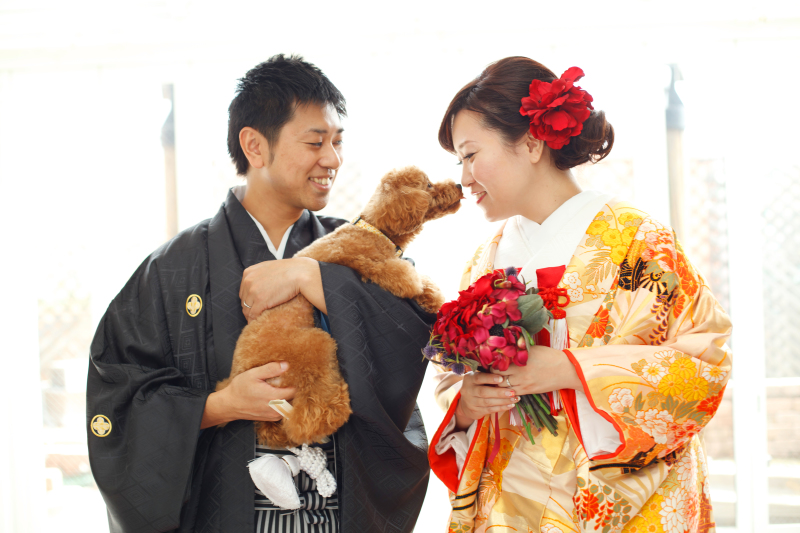 写真だけの結婚式　ecoo（エクー）_ペットと一緒に撮影できる