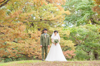 写真だけの結婚式　ecoo（エクー）_紅葉でフォトウエディング