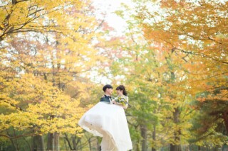 写真だけの結婚式　ecoo（エクー）_紅葉でフォトウエディング