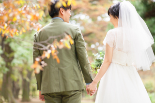 写真だけの結婚式　ecoo（エクー）_紅葉でフォトウエディング