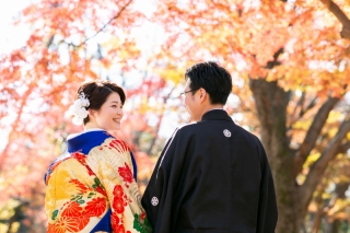 写真だけの結婚式　ecoo（エクー）_紅葉でフォトウエディング