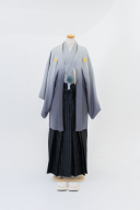 紋付袴 (グレー グラデーション) 106