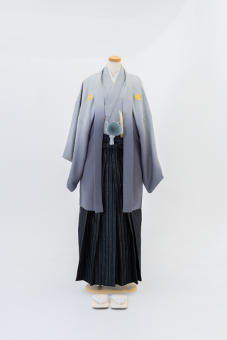 紋付袴 (グレー グラデーション) 106