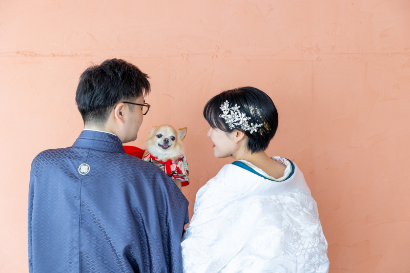 ペットもご家族もフォトウェディング