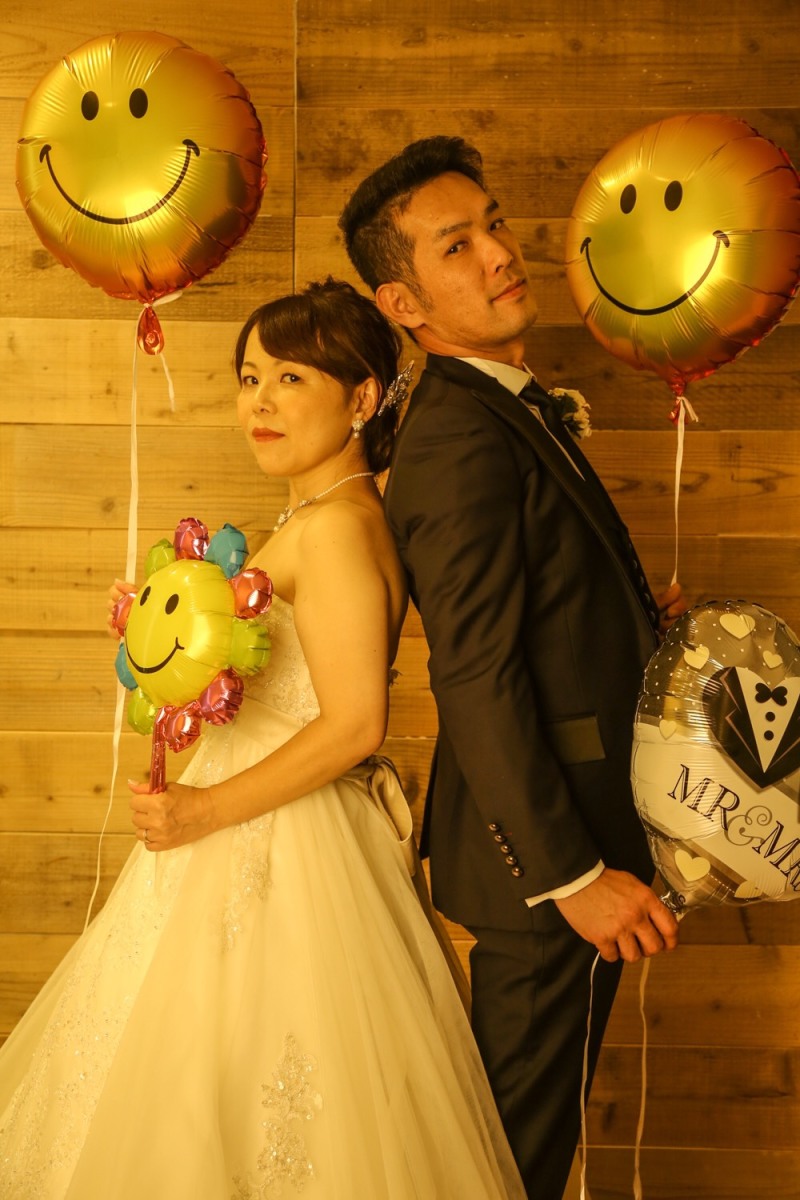 可愛い風船を持ち込み