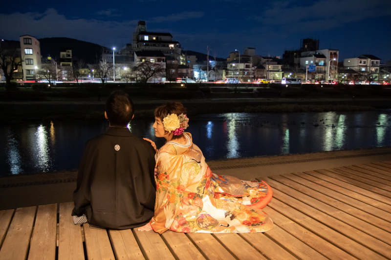 日が沈んで・・・