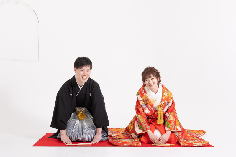 色打掛×黒紋付