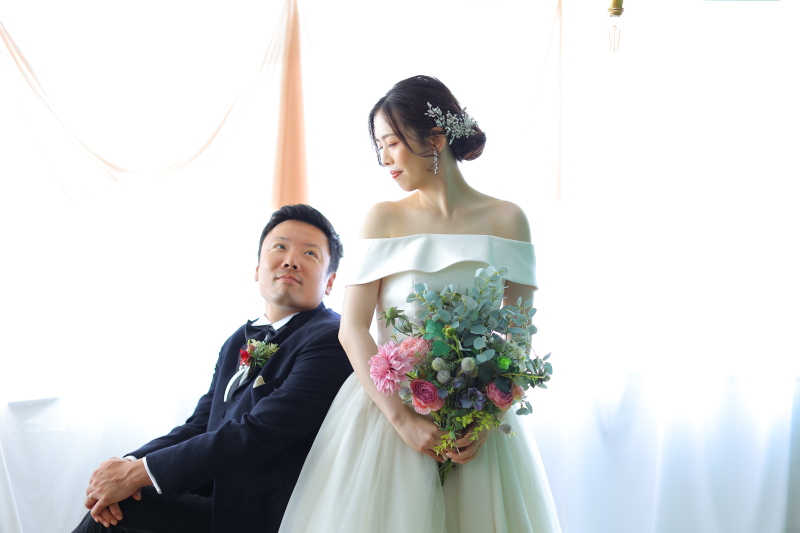 洋装も和装もスタジオで。