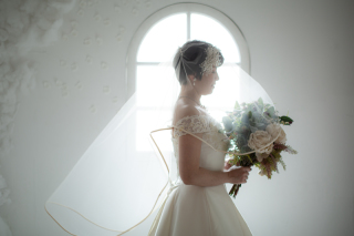 家族と洋装フォトウェディング♪