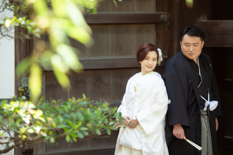 白無垢 × 黒紋付