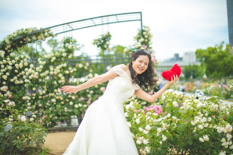 ハートの形をしたクッションそれを・・・