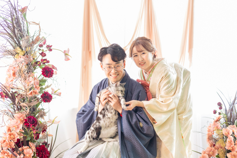 猫ちゃんとスタジオで