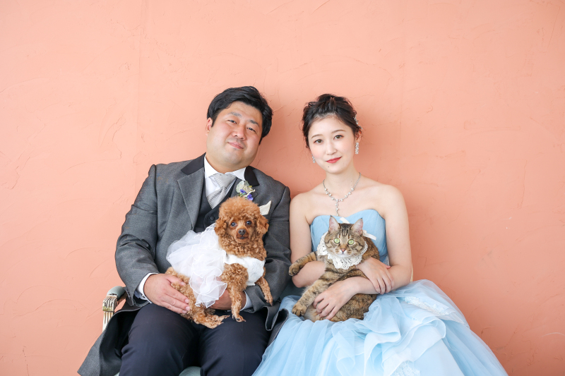 ペットとの撮影OK!