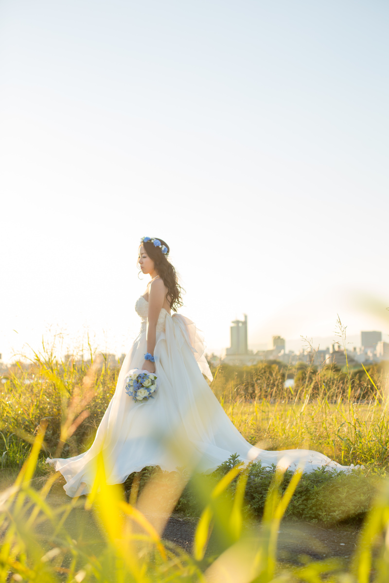 ナチュラルな表情の新婦さま
