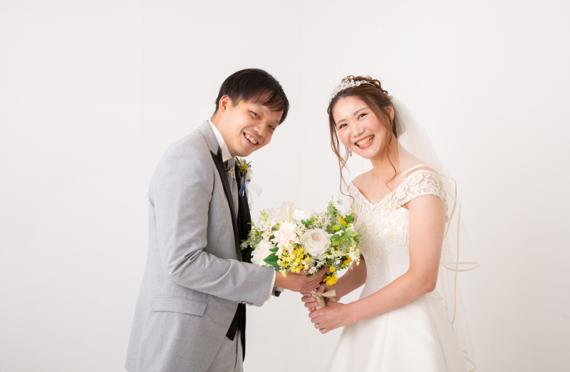 ブーケを一緒に