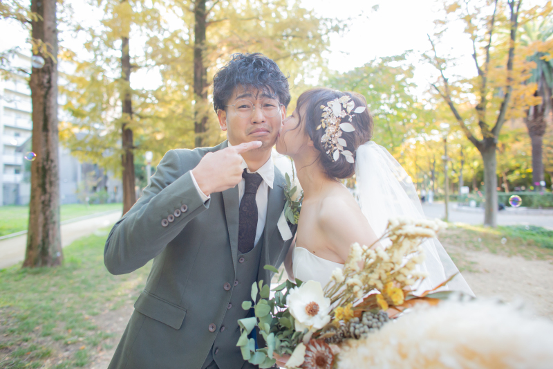 新郎様嬉しそう♡