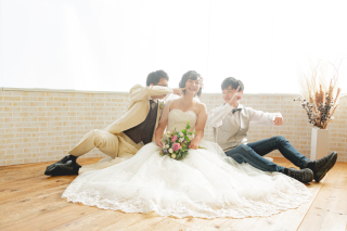 家族でフォトウェディング
