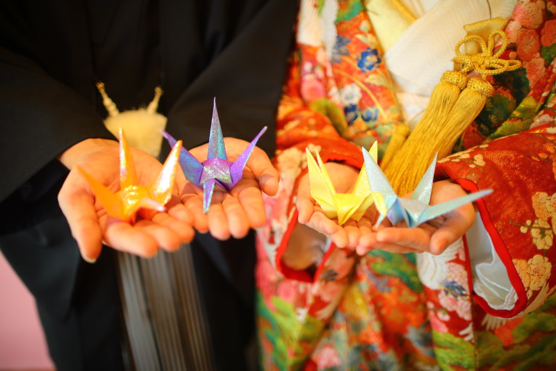 手作りの小物も一緒に