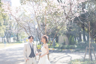 靱公園でロケーション撮影